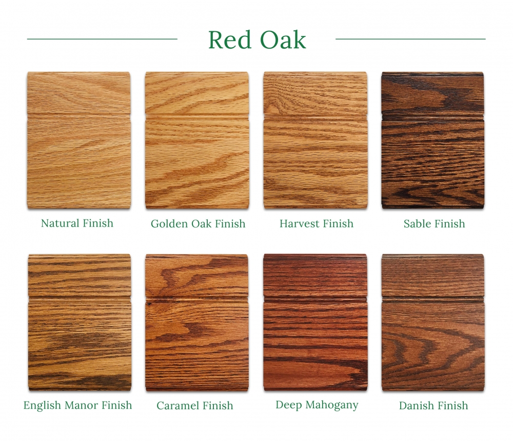 Red Oak Finishes